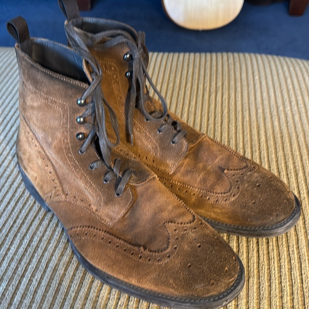 To Boot New York Wing tipped suede boots size 11